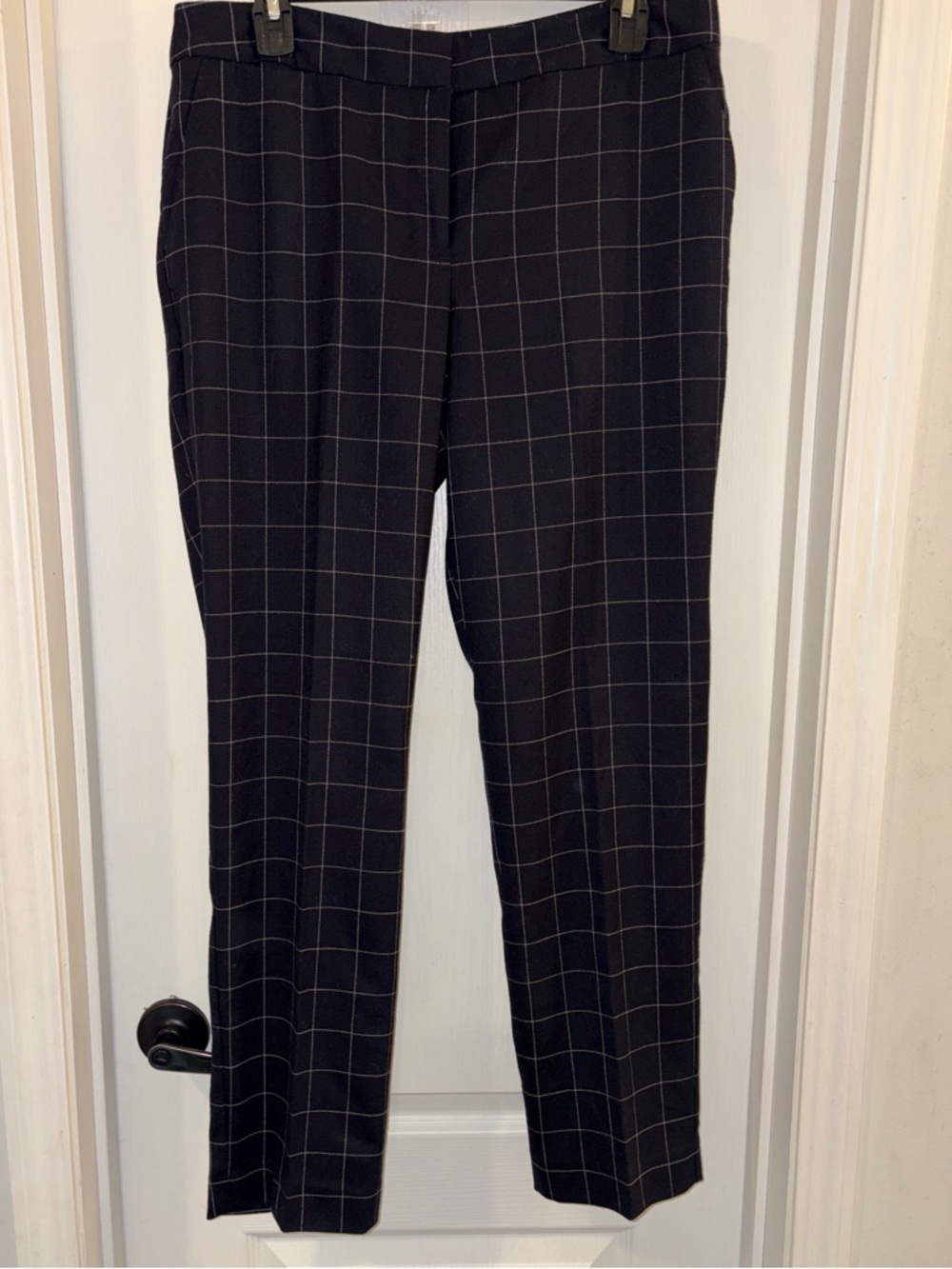 Talbots Navy and white Windowpane women’s Dress Pants